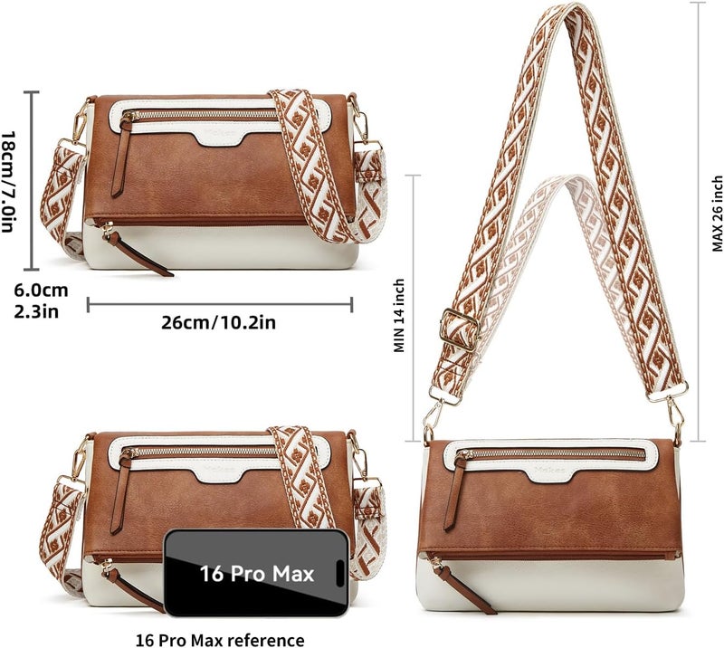 Makes Crossbody Purse for Women Small Crossbody Bags Trendy Vegan Leather with Adjustable Shoulder Straps Gift for Mother Wife Mom - Image 5